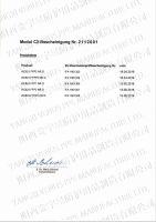 欧盟CE 证书-Module C2  2021（5款）